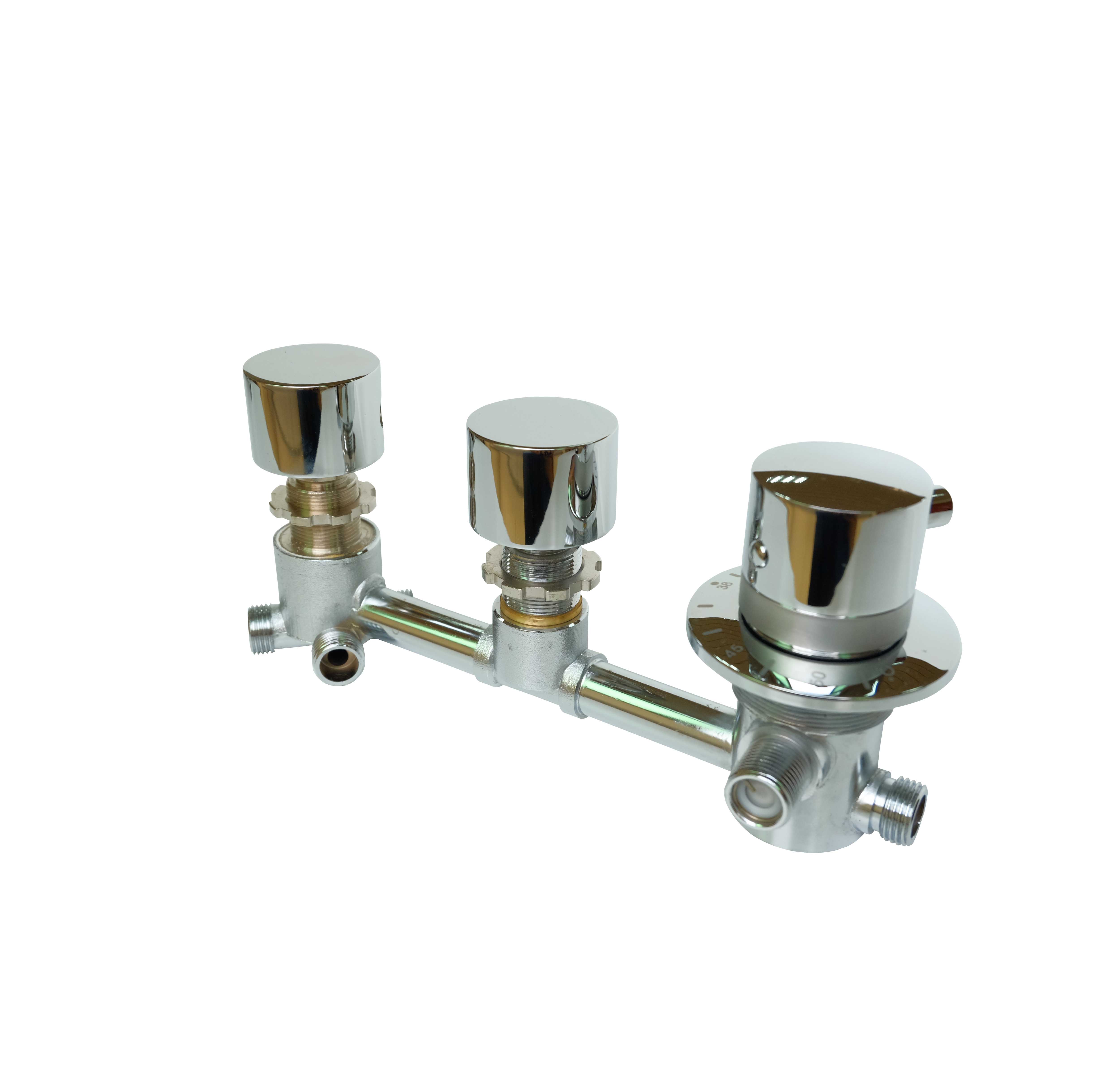 Thermostatic connected tfour function valve